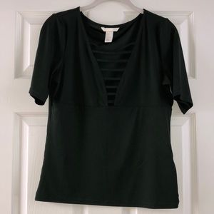 Dark Green Top